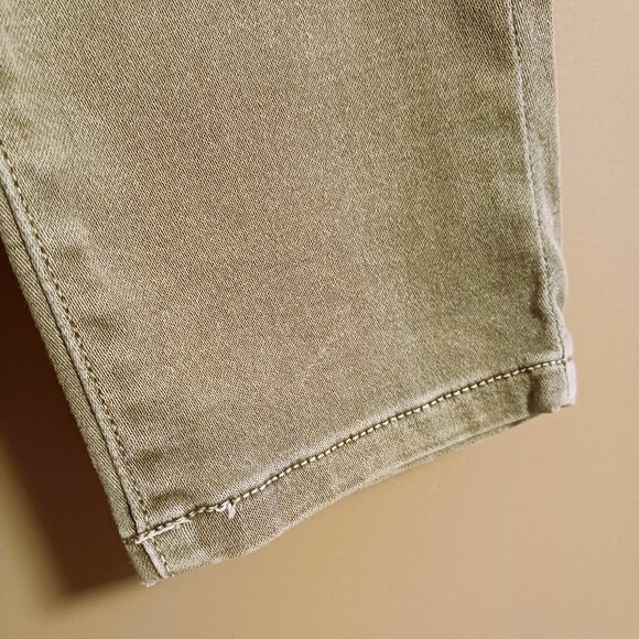 MK Michael Kors Olive Safari Khaki Green Jeans Sz 8 Mid rise skinny EUC - Picture 5 of 10